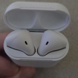 Wireless White Earbuds with Charging Case